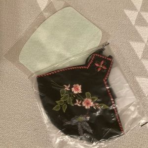 NWT afghan face mask, hand-stitched.